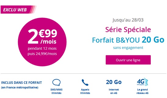 Série Spéciale B&you 20gO