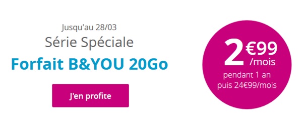 Série Spéciale b&you 20Go