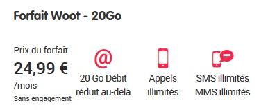 Forfait Woot 20Go