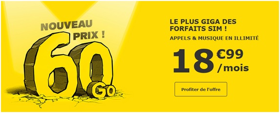 Forfait SIM 60Go