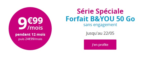 Série Spéciale B&YOU 50Go