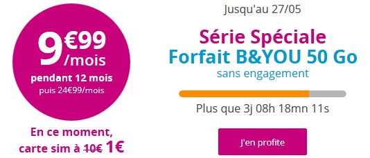 Série SPéciale B&YOU 50Go