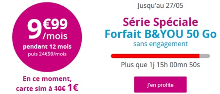 Série Spéciale B&YOU 50Go