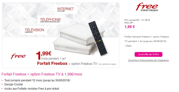 Vente privée Freebox