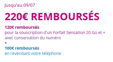 220€ remboursés Bouygues Telecom