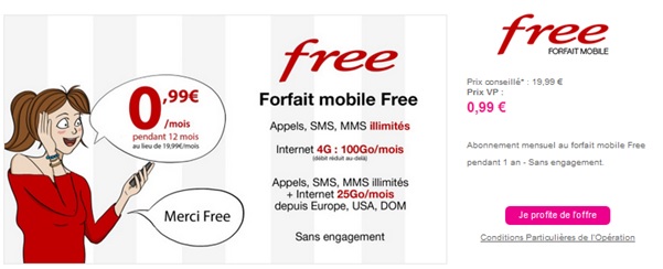 vente privée Free Mobile