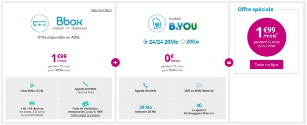 Bbox + Mobile Bouygues Telecom