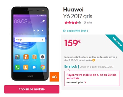 Huawei Y6 2017 SOSH