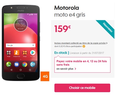 Motorola moto e4