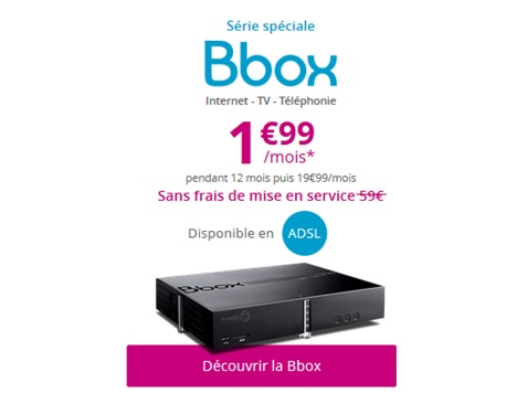 Série Spéciale Bbox de Bouygues Telecom