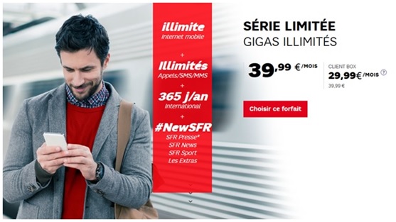 Série Limitée Gigas illimités SFR