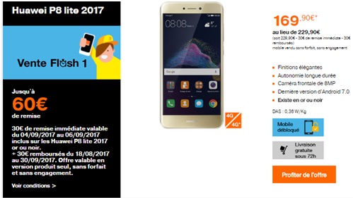 venteflash-orange-huaweip8lite