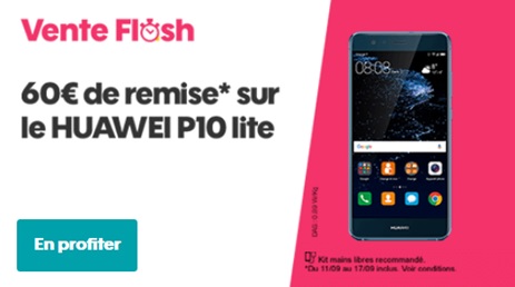 vente flash Huawei P10 lite
