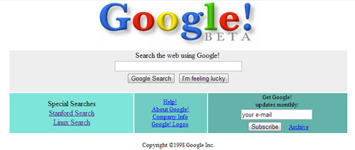 Google en 1998