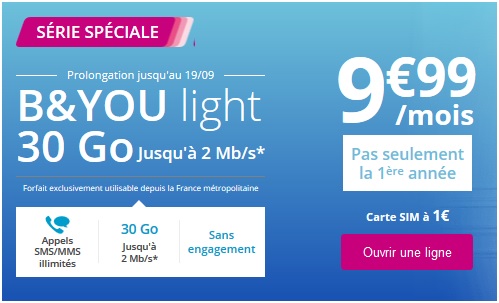 Forfait B&YOU Light