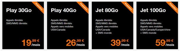 Forfaits Orange