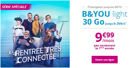 Série Spéciale B&YOU Light 30Go