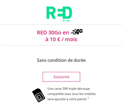 RED by SFR vente privée