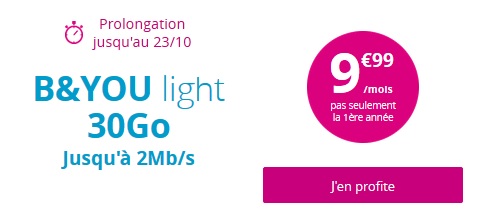 Série Spéciale B&YOU Light 30Go