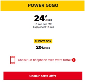 Forfait Power 50Go