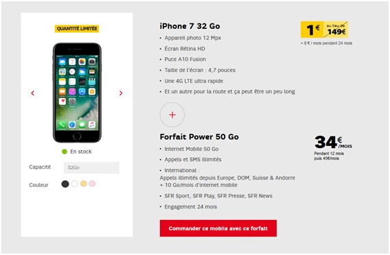 iphone 7 black friday SFR