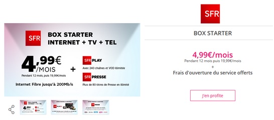 vente privée Box Starter