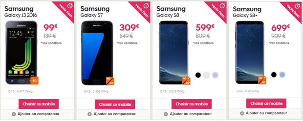 Vente flash Samsung