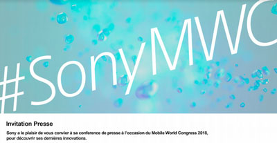 Conférence Sony MWC