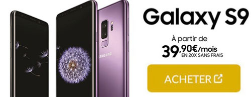 Galaxy S9 Boulanger