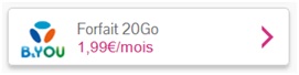 Forfait B&YOU 20Go