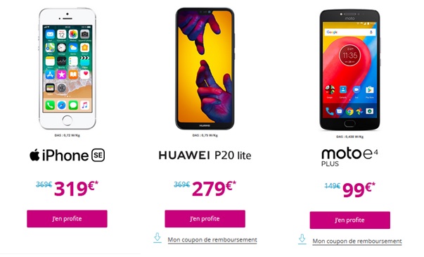 Smartphones Bouygues Telecom