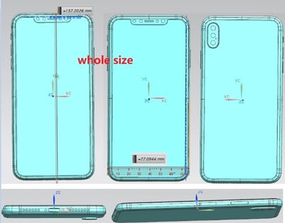 iPhone 2018 : Une fuite nous dévoile les schémas des futurs téléphones Apple