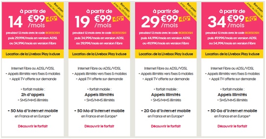 SOSH mobile + Livebox