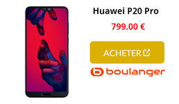 huawei p20 pro boulanger