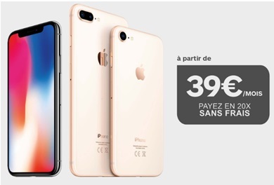Financement exceptionnel pour vous procurer l'iPhone 8 ou iPhone X chez Boulanger