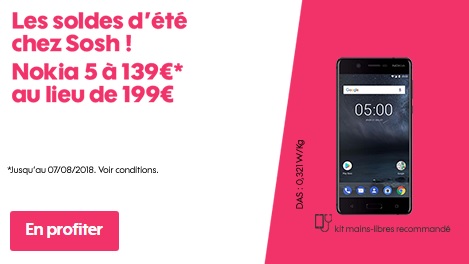 soldes nokia 5