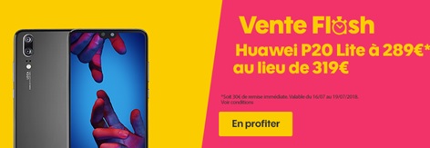 vente flash huawei p20 lite chez sosh