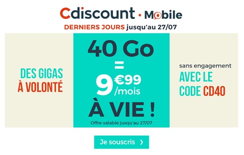 Forfait Cdiscount Mobile