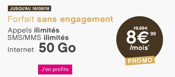 promo 50Go à 8,99 euros pendant 1 an chez Coriolis