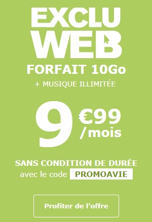 forfait promo 10Go la poste mobile