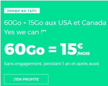 série red 60Go à 15 euros