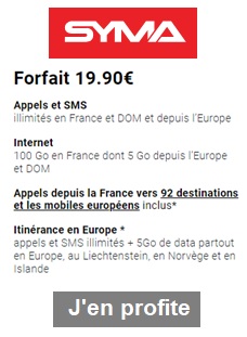 Syma Increvable 100Go à 19,90€