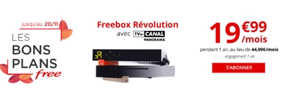 les bons plans Freebox Novembre 2018