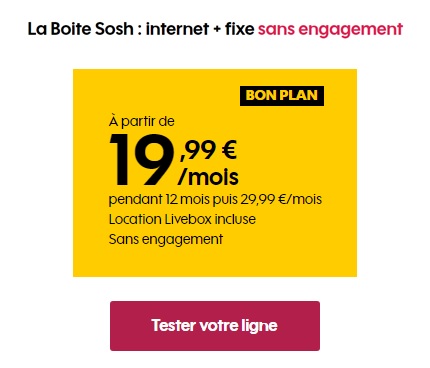 souscrire à la boîte sosh internet