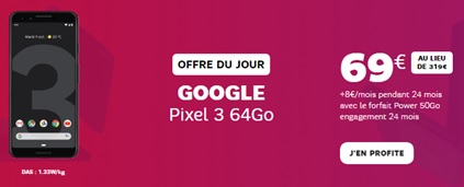 Promo Google Pixel 3 Black Friday chez SFR