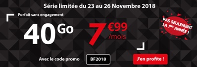 série limitée Auchan Telecom à 7,99€ pour 40Go et appels illimités