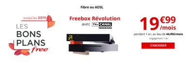 Bon plan Freebox révolution