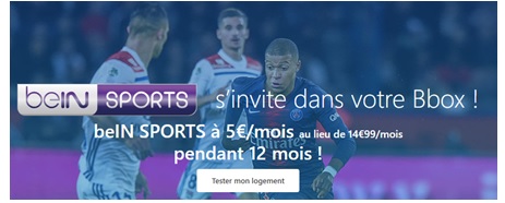 be-IN Sports à 5€ avec Bouygues Telecom