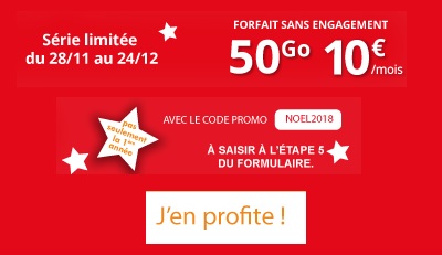 forfait promo Auchan 50Go à 10 euros par mois