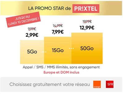 gamme de forfait le complet de prixtel